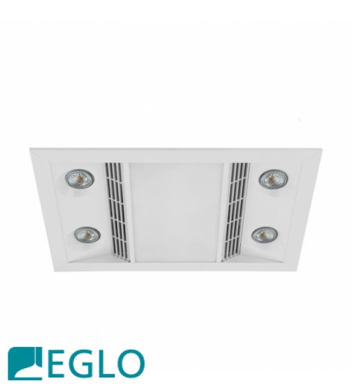 Eglo Inferno High Power Bathroom 3-in-1 Unit - White